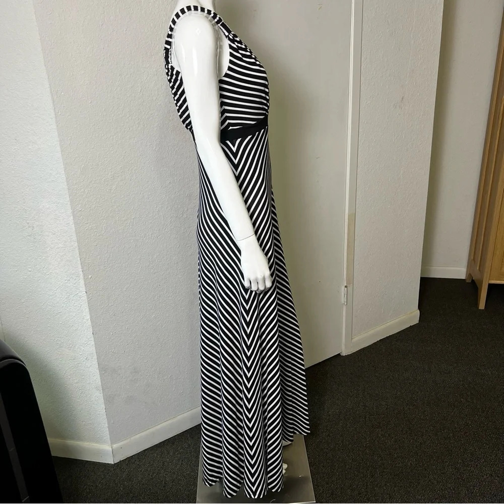 WHBM Striped Maxi Dress Sz S - Picture 2 of 7
